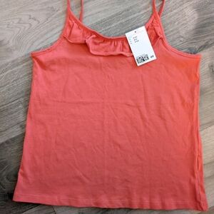 H&M Peach Ruffle Camisole